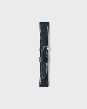 Ebony Gloss / 21mm / Silver Tang Stock Buckle