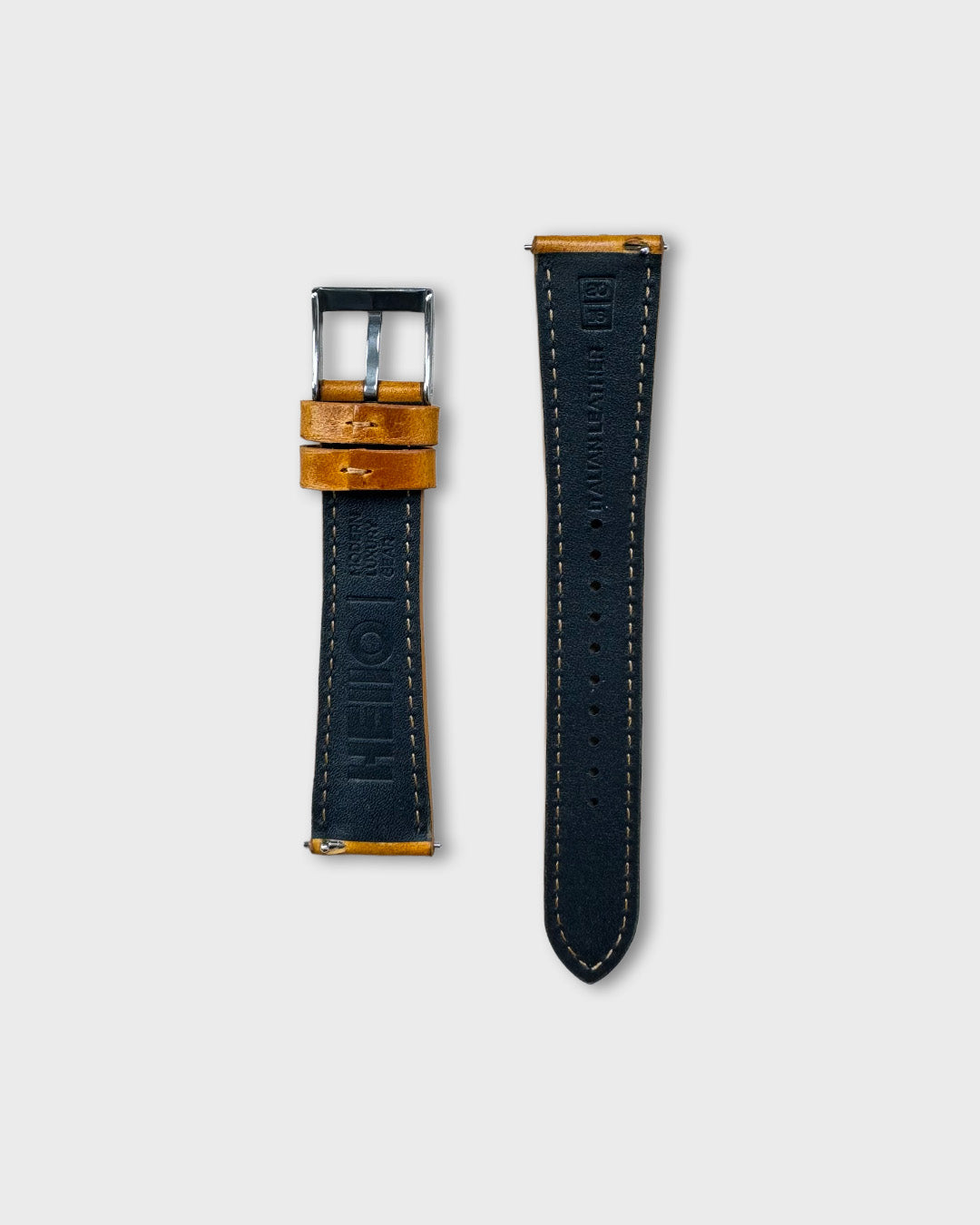 Malt (Light Tan)__Tan Leather Dress watch strap 18mm / 19mm / 20mm / 22mm