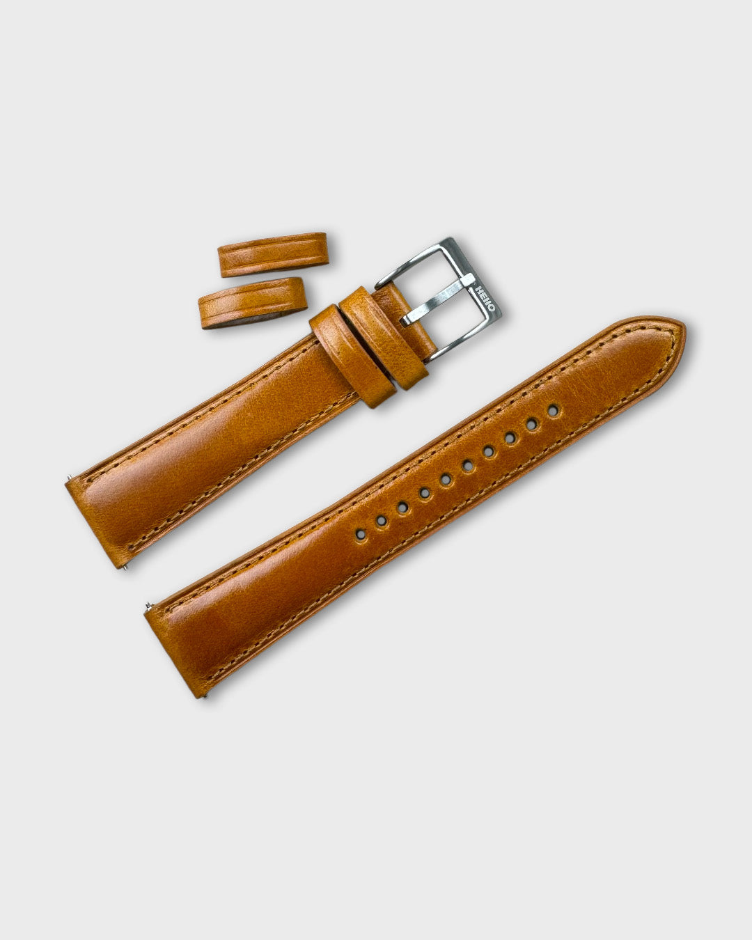 Malt (Light Tan)__Tan Leather Dress watch strap 18mm / 19mm / 20mm / 22mm