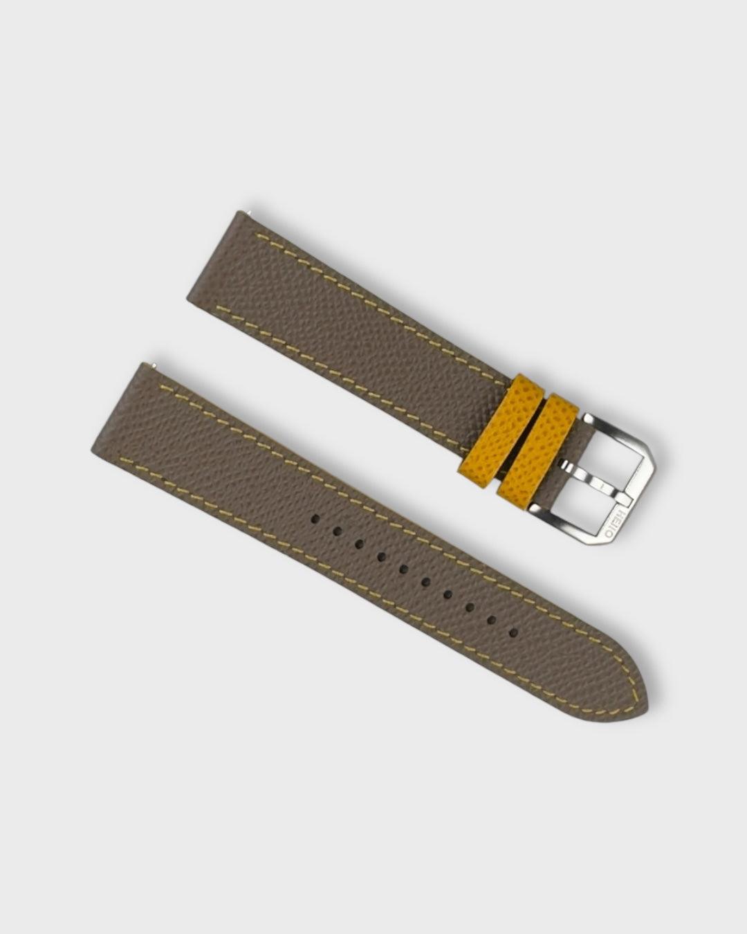 Honey Biscuit__Brown Yellow Epsom Italian Leather Watch strap Tissot 20mm
