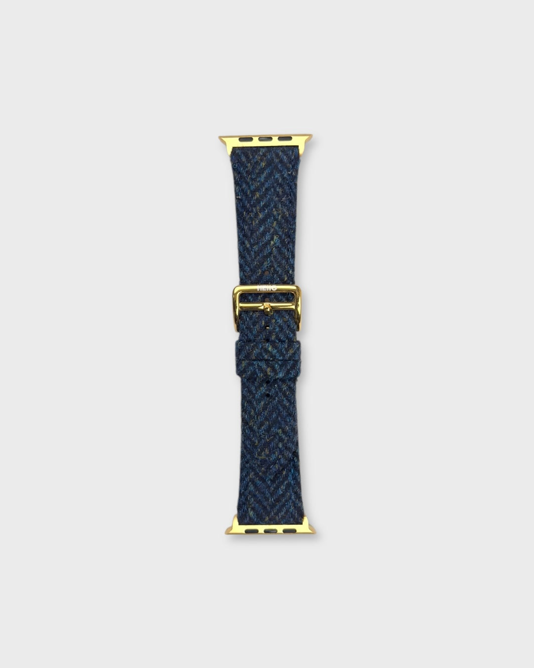 Admiral__Fabric Apple Watch strap in tweed for Apple Watch series 10, golden buckle