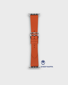 Carrot Orange / Apple Watch Case 42/44/45/49mm / Silver
