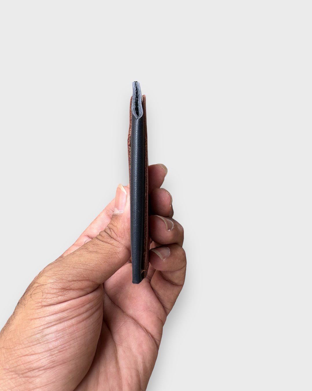 Penny Brown + Navy__FOUNDERS WALLET - HEllO Modern Luxury Gear