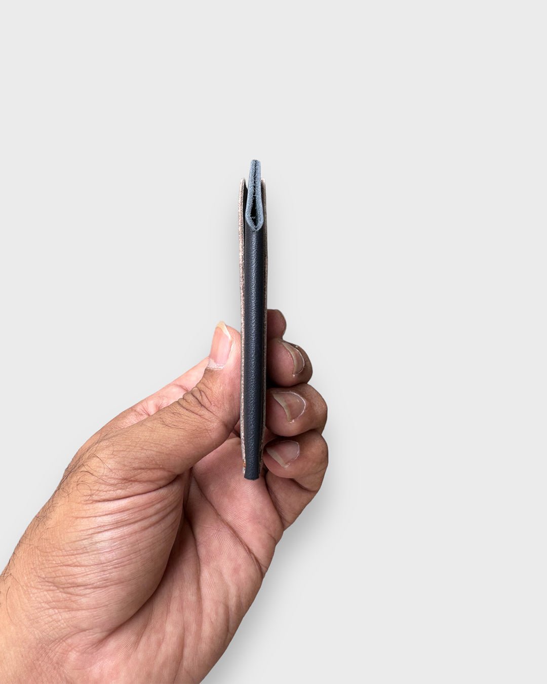 Olive Gloss + Navy__FOUNDER'S WALLET (ITALIAN LEATHER) - HEllO Modern Luxury Gear