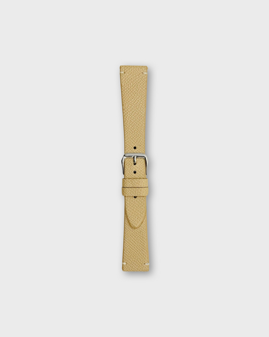 LATTE__INTRO STRAP - FOR QUARTZ, MECHANICAL & SMART WATCHES [Duo Stitch in Italian Epsom Leather] HEllO