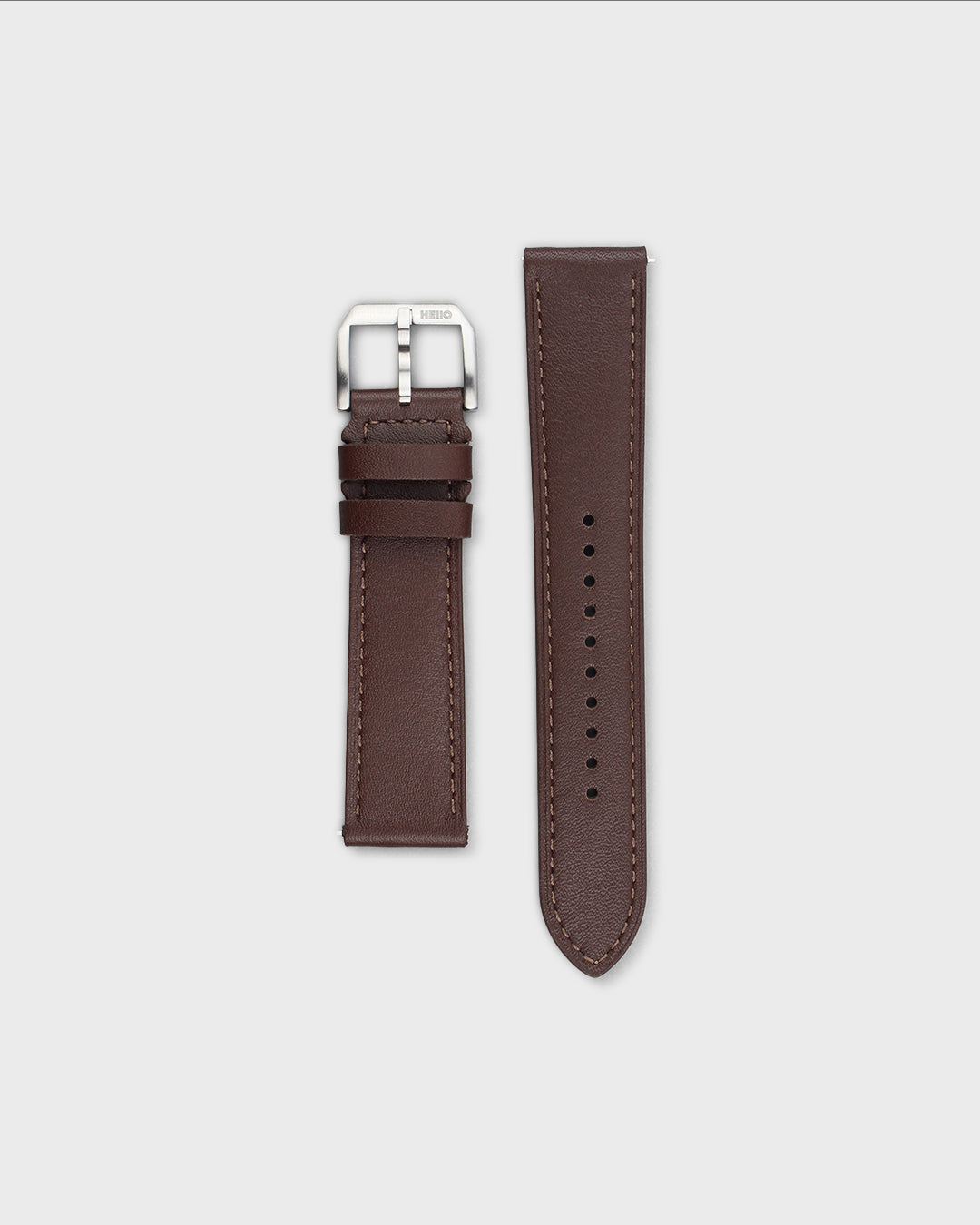 Burnish (Brown)__Premium Italian Napa Leather Watch strap by Hello EDC in Brown colour and 18mm, 20mm & 22mm lug width sizes with FLEXA keeper system