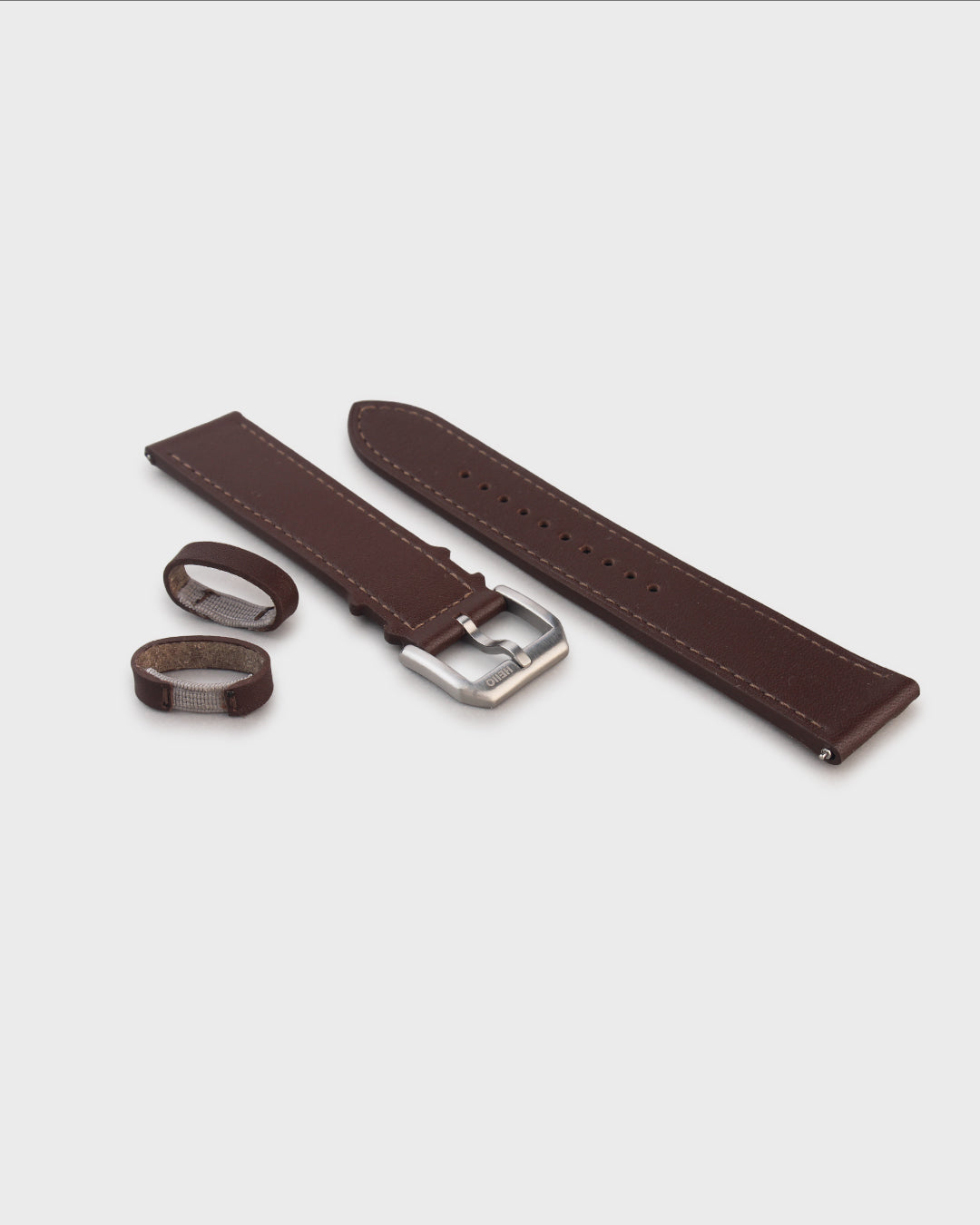 Burnish (Brown)__Premium Italian Napa Leather Watch strap by Hello EDC in Brown colour and 18mm, 20mm & 22mm lug width sizes with FLEXA keeper system
