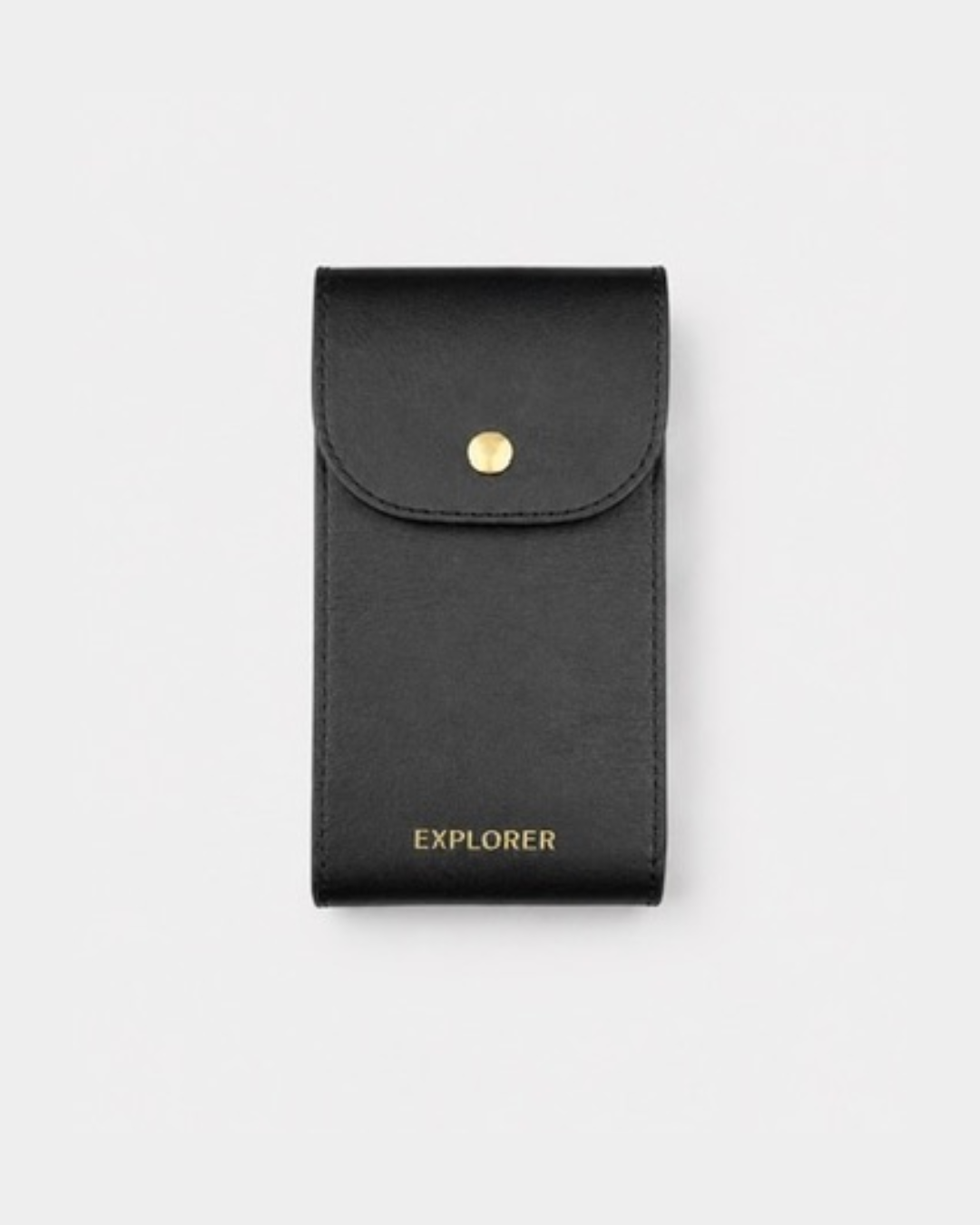 DLC Black__Premium Leather Watch Carry Pouch for single watch in Black
