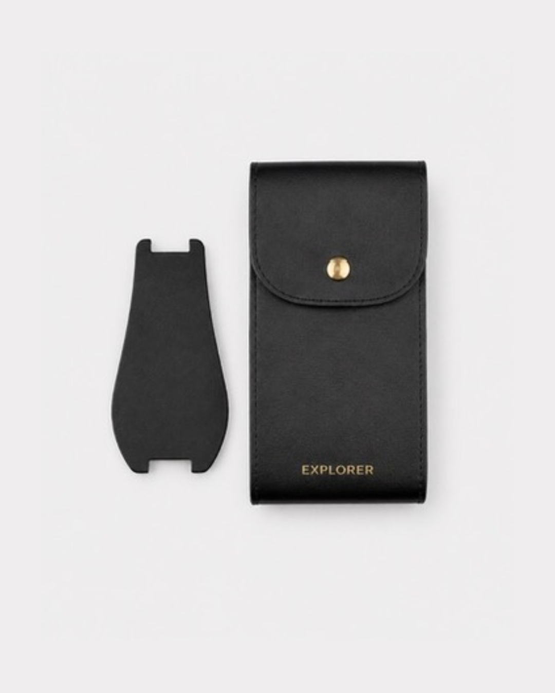 DLC Black__Premium Leather Watch Carry Pouch for single watch in Black

