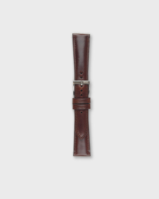 Bourbon ( Deep brown)__Dark brown Leather Dress watch strap 18mm / 19mm / 20mm / 22mm