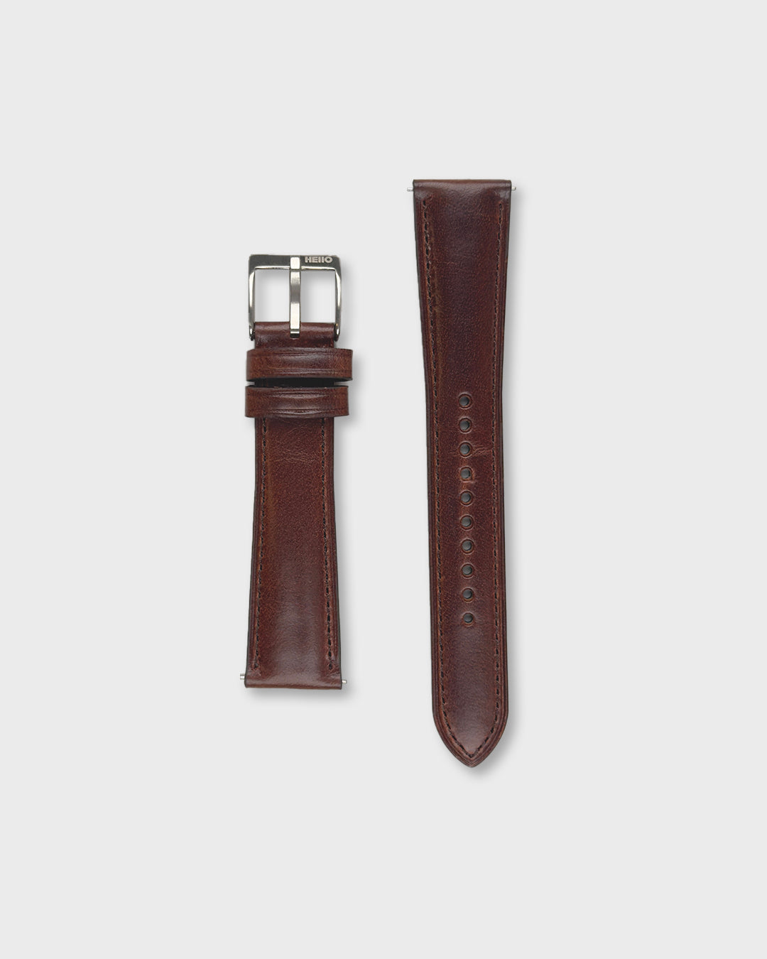 Bourbon ( Deep brown)__Dark brown Leather Dress watch strap 18mm / 19mm / 20mm / 22mm