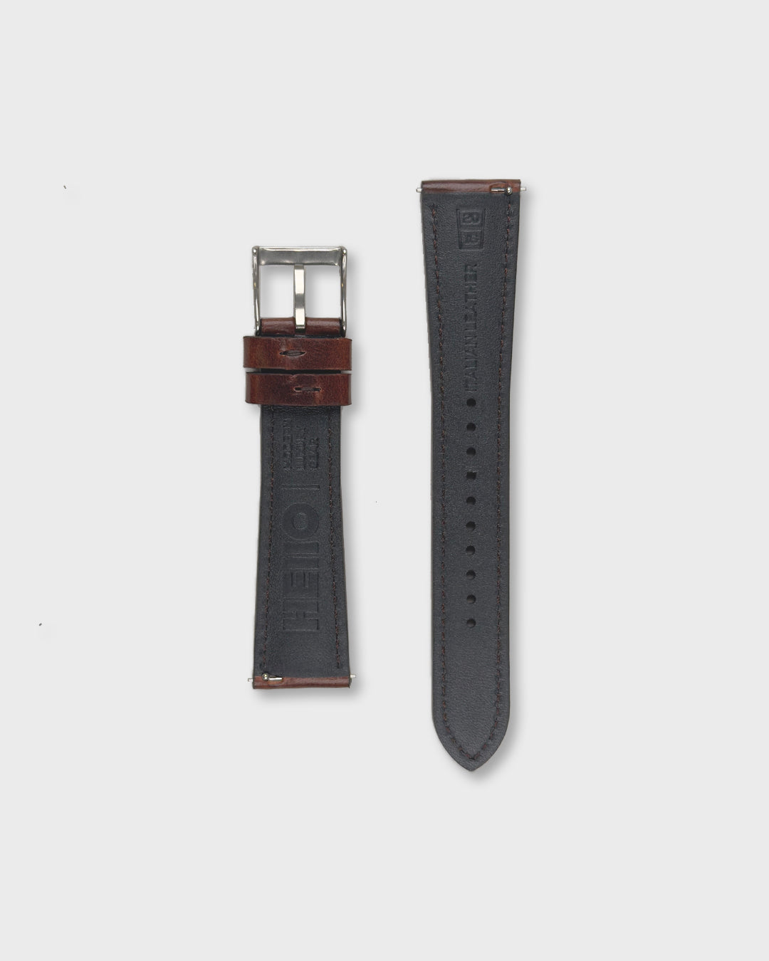 Bourbon ( Deep brown)__Dark brown Leather Dress watch strap 18mm / 19mm / 20mm / 22mm
