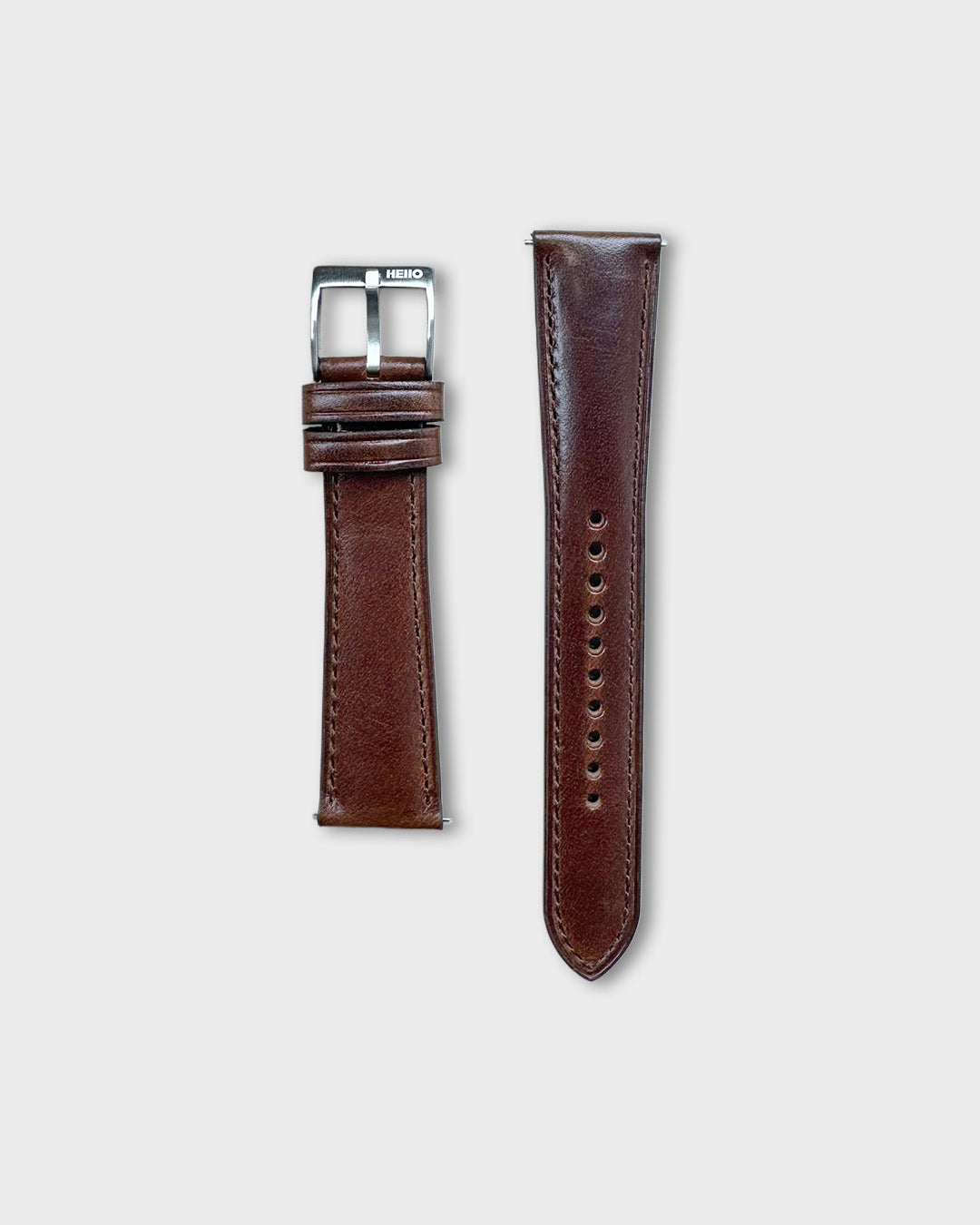 Bourbon ( Deep brown)__Dark brown Leather Dress watch strap 18mm / 19mm / 20mm / 22mm