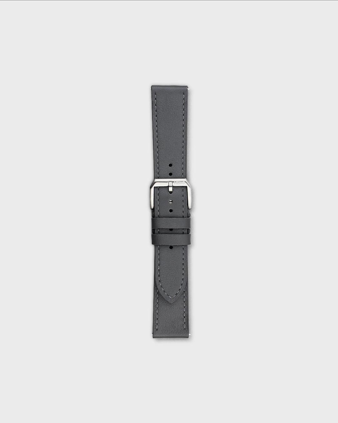 Pebble (Grey)__Premium Italian Napa Leather Watch strap by Hello EDC in Grey colour and 18mm, 20mm & 22mm lug width sizes with FLEXA keeper system