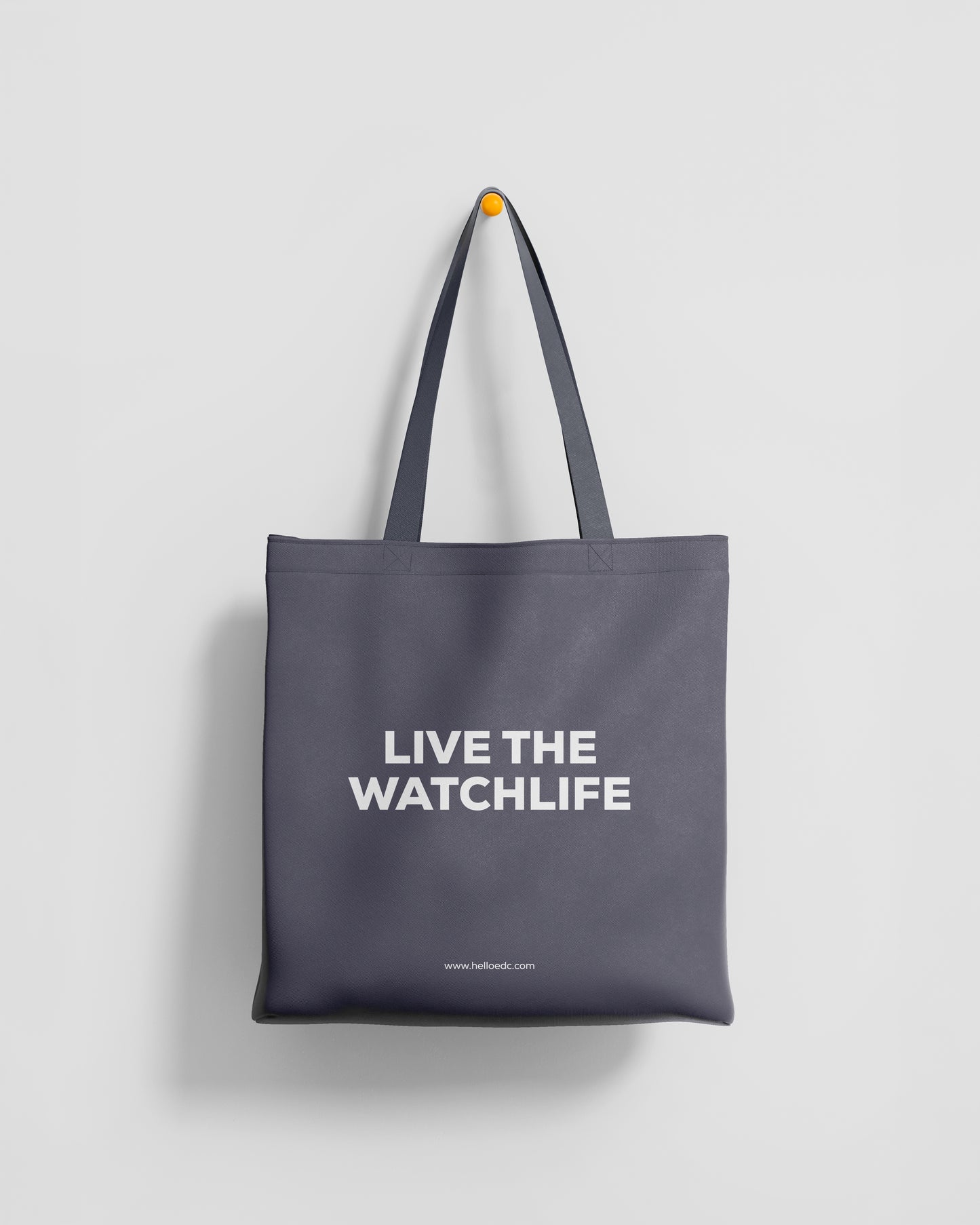 STUDIO GREY__The GTG Tote - Hello Canvas Tote Bag for watch life and Get-together