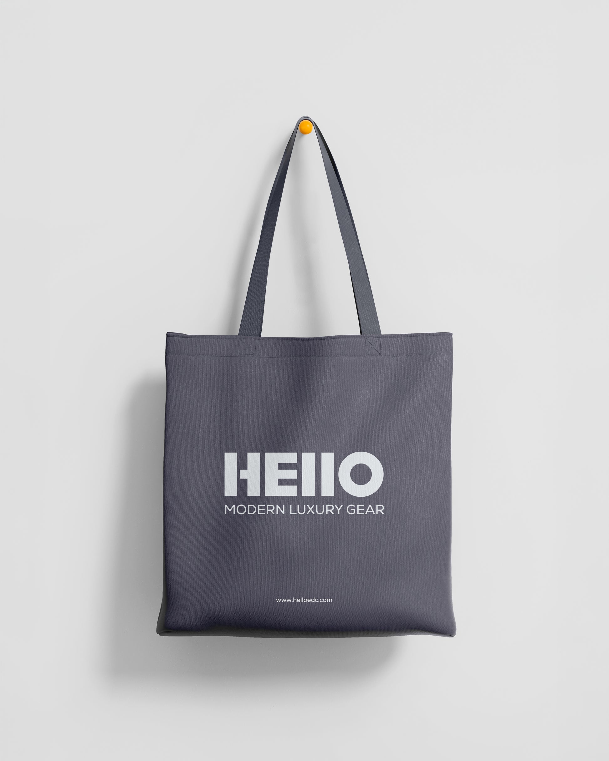 STUDIO GREY__The GTG Tote - Hello Canvas Tote Bag for watch life and Get-together