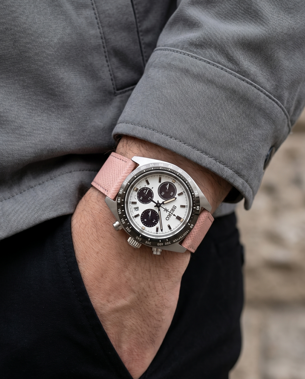 Berry Truffle__Pink Brown Watch strap
