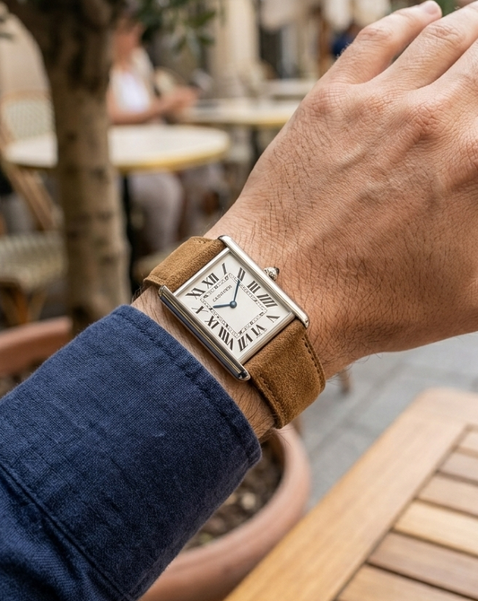 Dusky Dune__Suede Italian Leather Watch Strap in 18mm, 19mm, 20mm, 21mm, 22mm