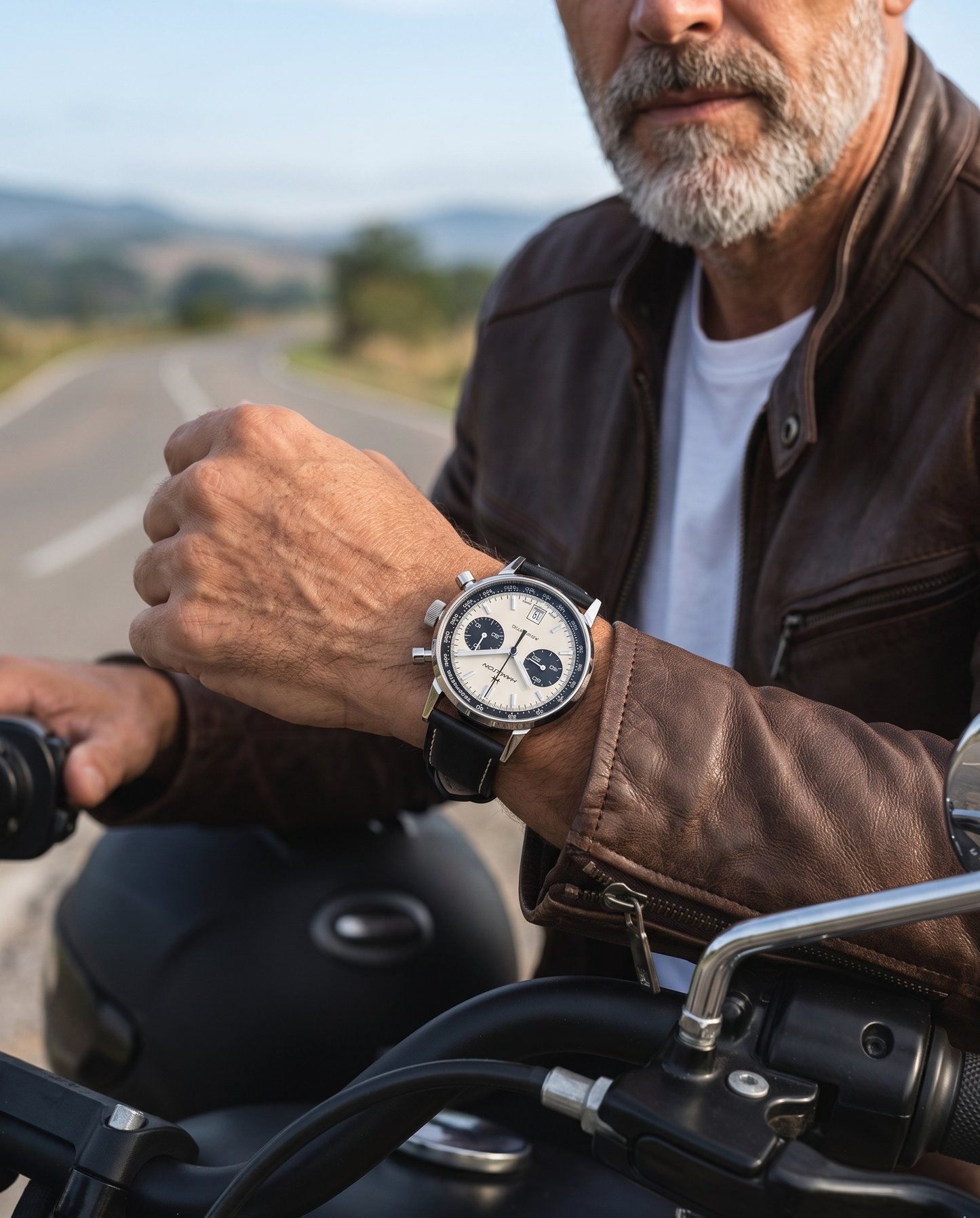 Iron Shell__Premium Italian leather watch strap in Black available in sizes 18mm, 19mm, 20mm, 21mm & 22mm by Hello EDC
