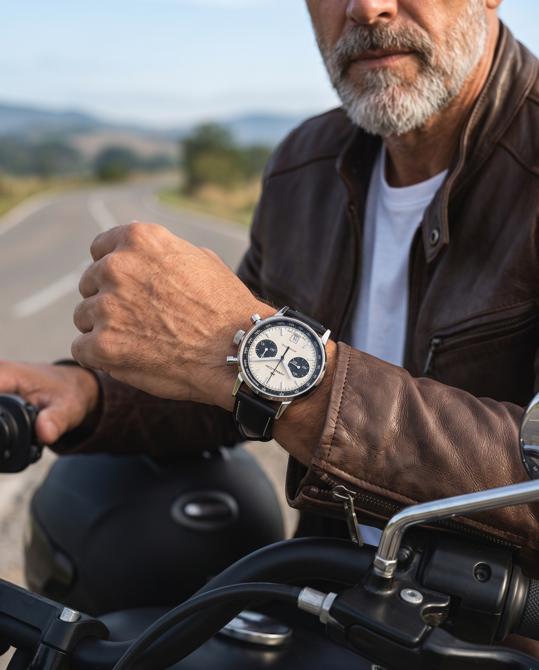 Iron Shell__Premium Italian leather watch strap in Black available in sizes 18mm, 19mm, 20mm, 21mm & 22mm by Hello EDC