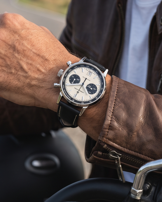 Iron Shell__Premium Italian leather watch strap in Black available in sizes 18mm, 19mm, 20mm, 21mm & 22mm by Hello EDC