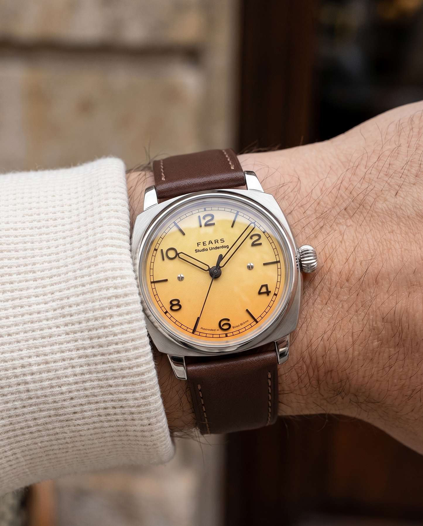Burnish (Brown)__Premium Italian Napa Leather Watch strap by Hello EDC in Brown colour and 18mm, 20mm & 22mm lug width sizes with FLEXA keeper system