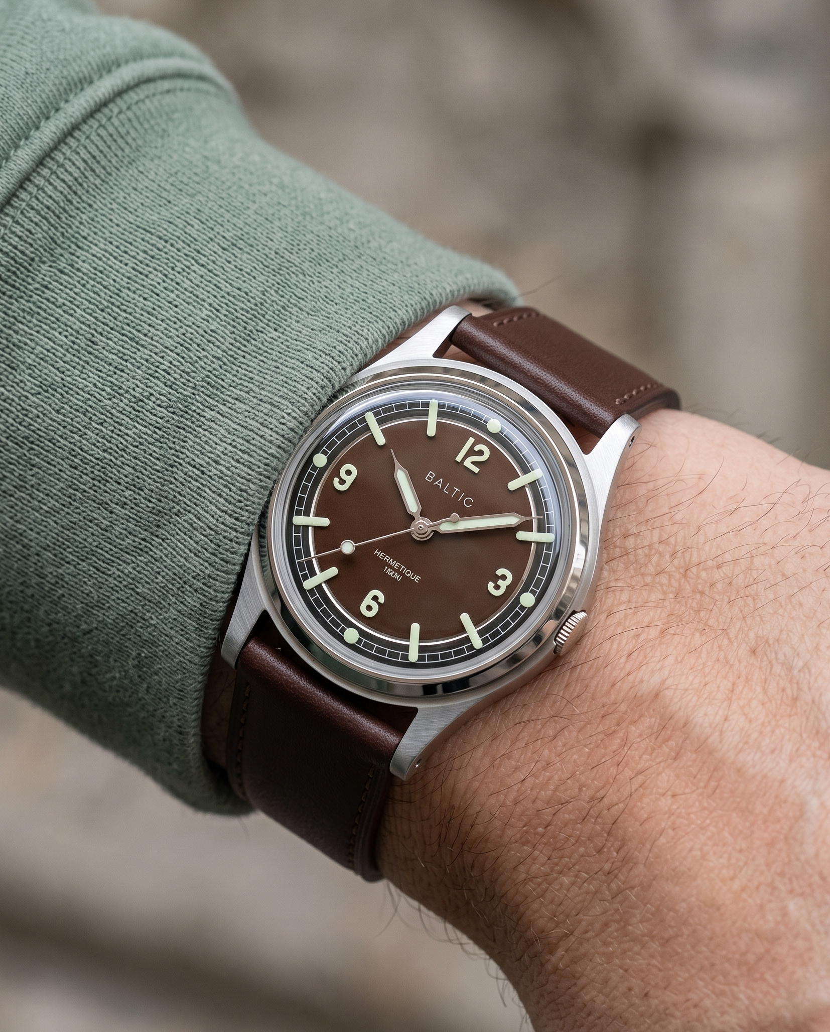 Burnish (Brown)__Premium Italian Napa Leather Watch strap by Hello EDC in Brown colour and 18mm, 20mm & 22mm lug width sizes with FLEXA keeper system