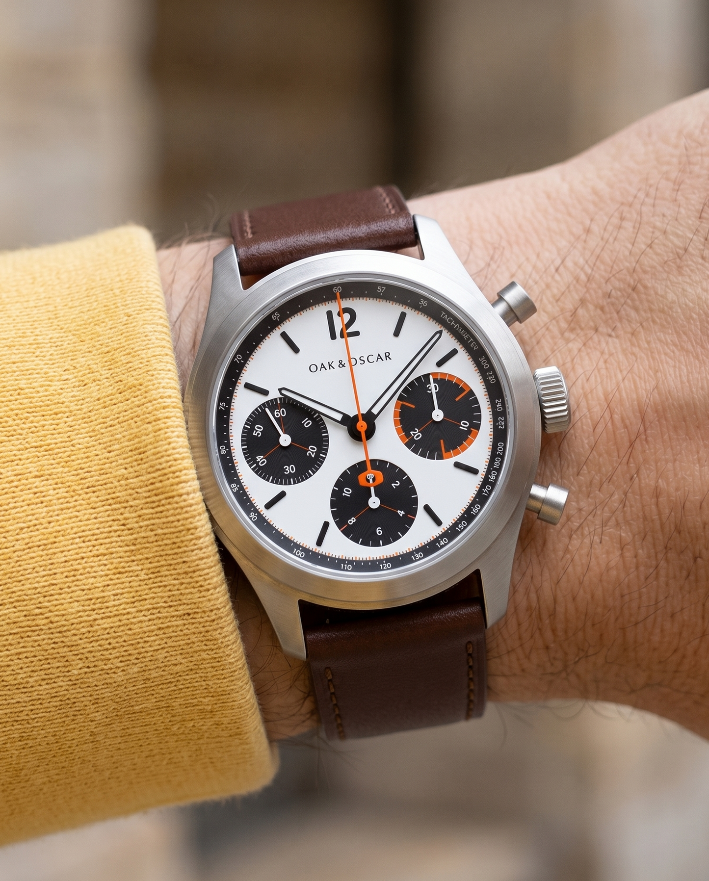 Burnish (Brown)__Premium Italian Napa Leather Watch strap by Hello EDC in Brown colour and 18mm, 20mm & 22mm lug width sizes with FLEXA keeper system