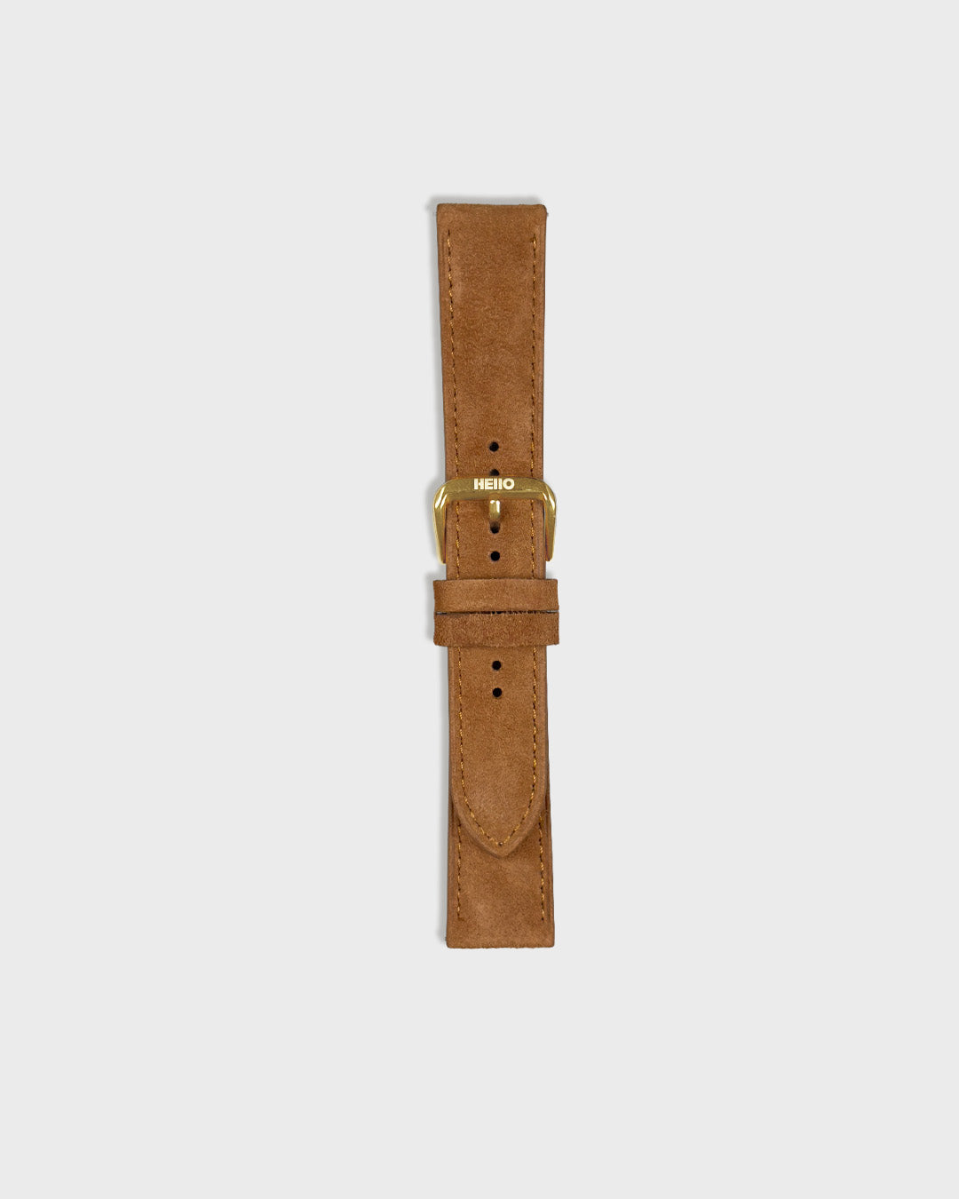 Dusky Dune__Suede Italian Leather Watch Strap in 18mm, 19mm, 20mm, 21mm, 22mm Golden Buckle