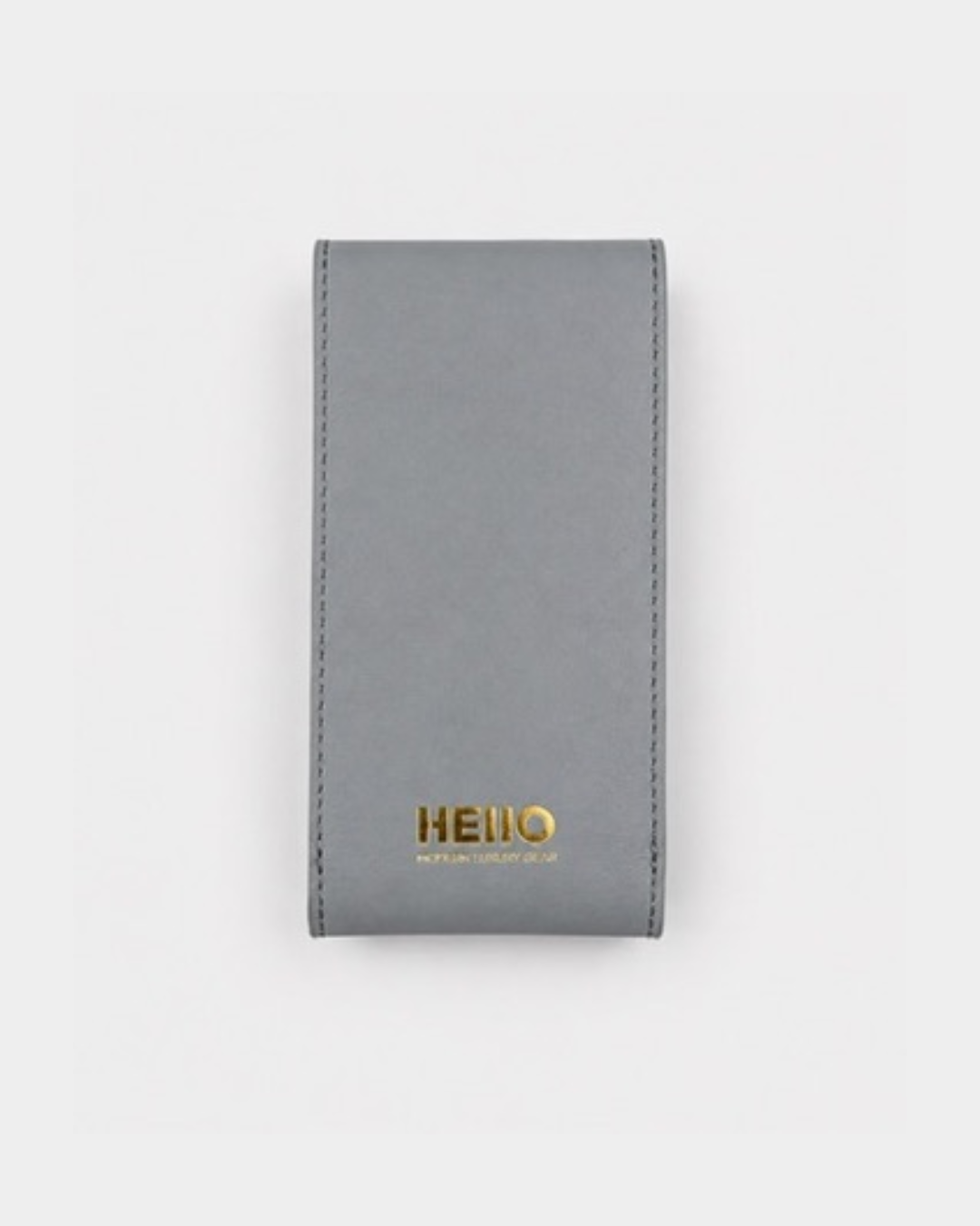 Titanium__Premium Leather Watch Carry Pouch for single watch in Grey
