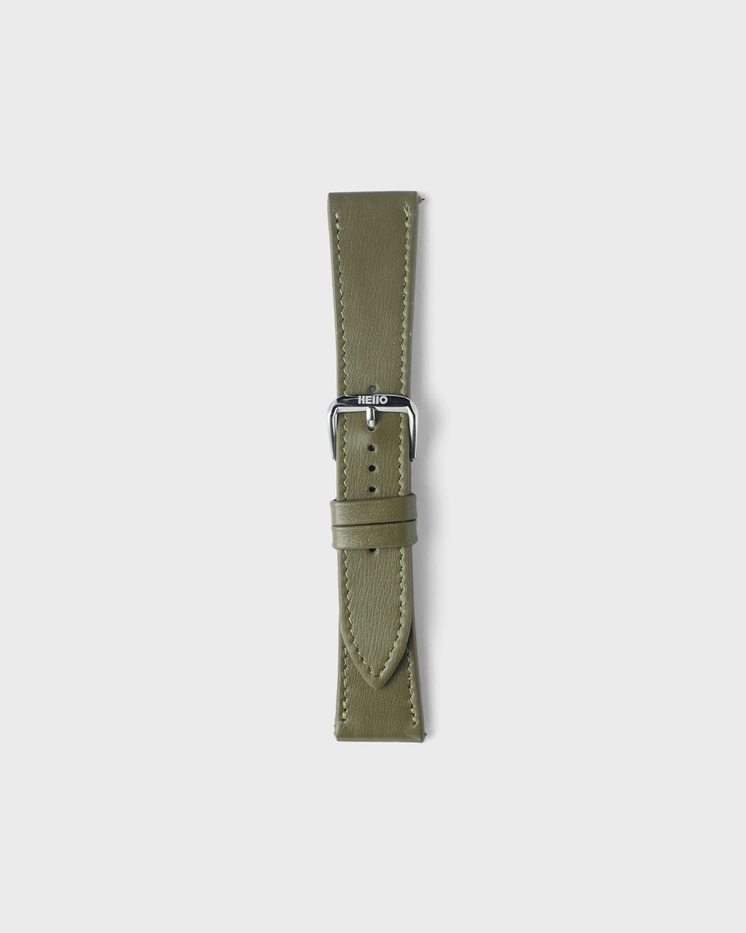 OLIVE GLOSS__INTRO STRAP - FOR QUARTZ, MECHANICAL & SMART WATCHES [Parade Stitch in Italian Napa Leather] My Store