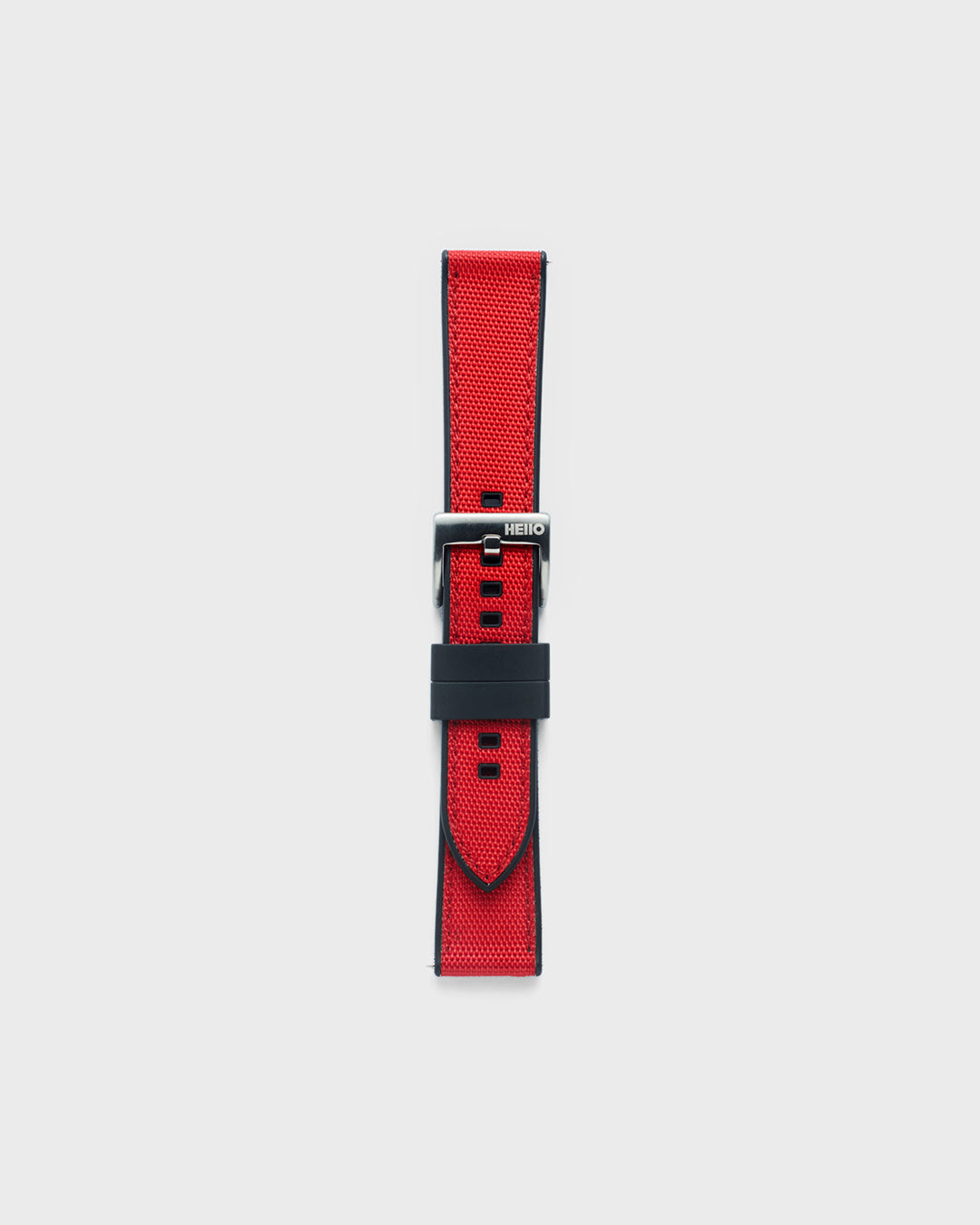 Pirate__MATE STRAP - Red 100% Vegan FKM rubber & SAILCLOTH strap for watch 