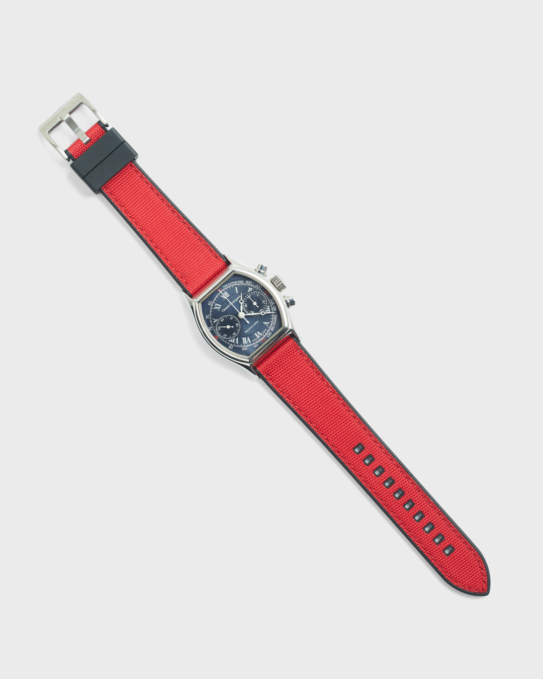 Pirate__Red color rubber watch strap 100% Vegan