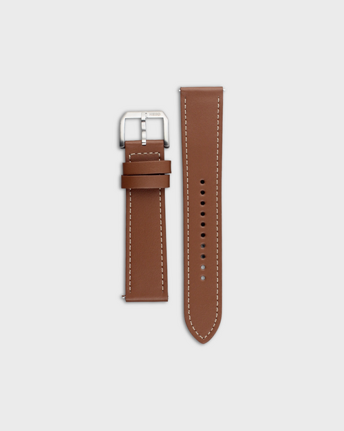 Toasted Oak__Premium Italian leather watch strap in Brown available in sizes 18mm, 19mm, 20mm, 21mm & 22mm by Hello EDC