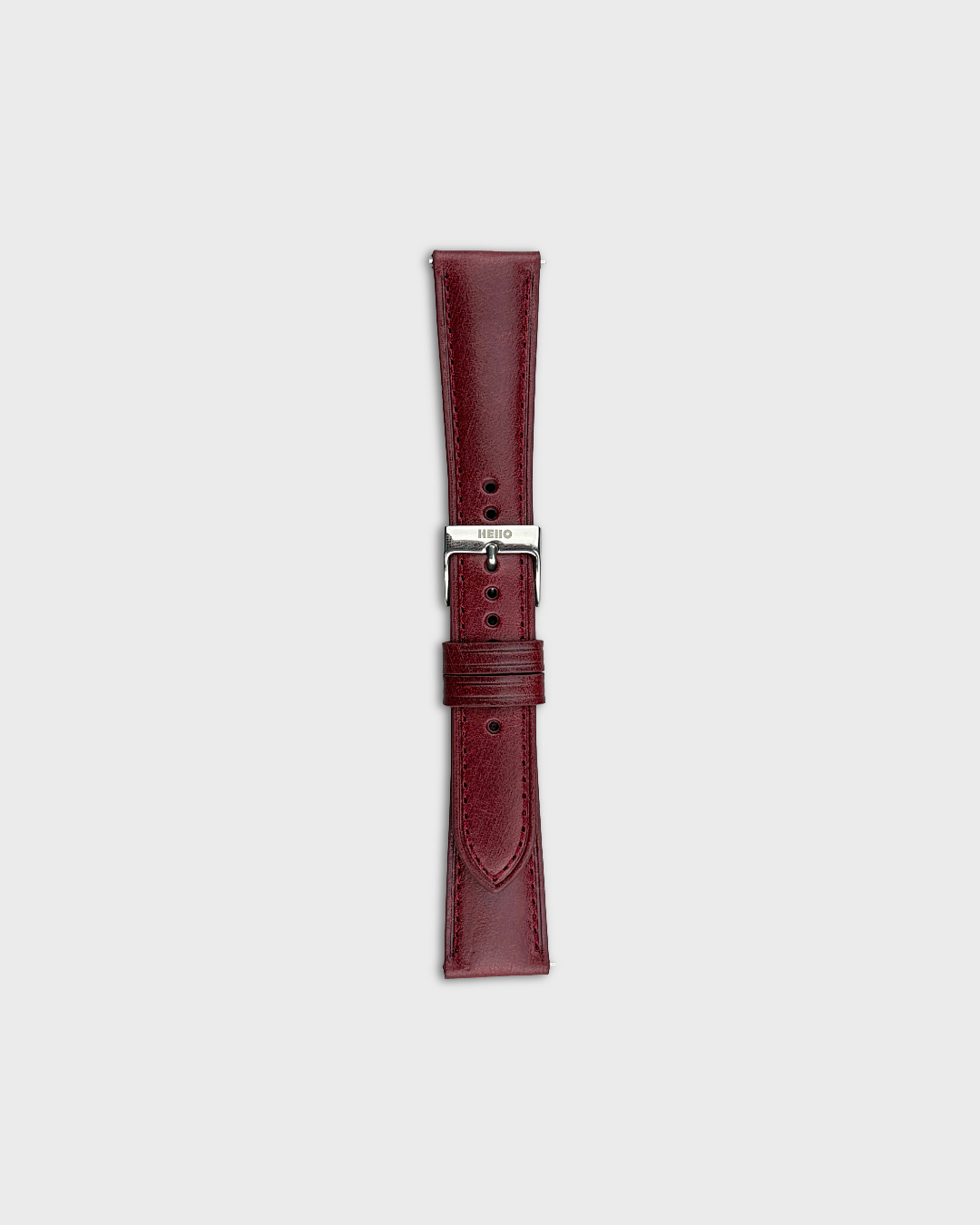 Burgundy__Italian Aniline Leather Dress watch strap in Maroon colour available in 18mm, 19mm, 20mm, 21mm & 22mm