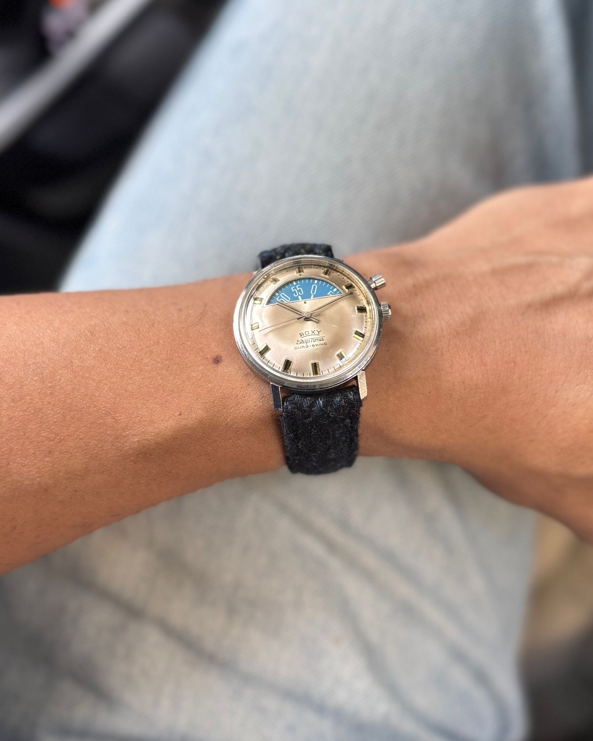 Admiral__5 River Tweed 100% Vegan Fabric Watch band 22mm