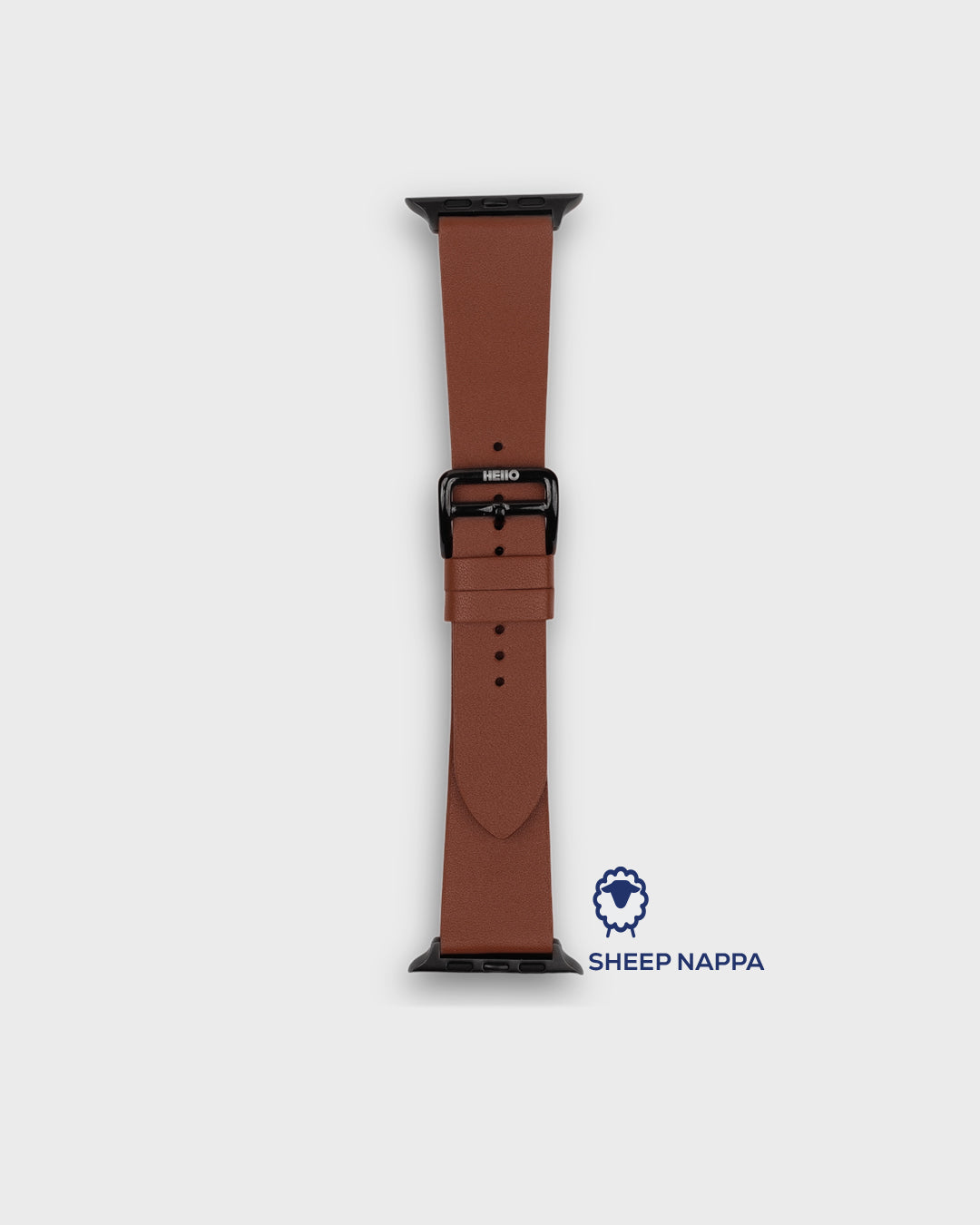 Instinct Apple Leather Watch Strap In Black, Brown, Orange, Blue