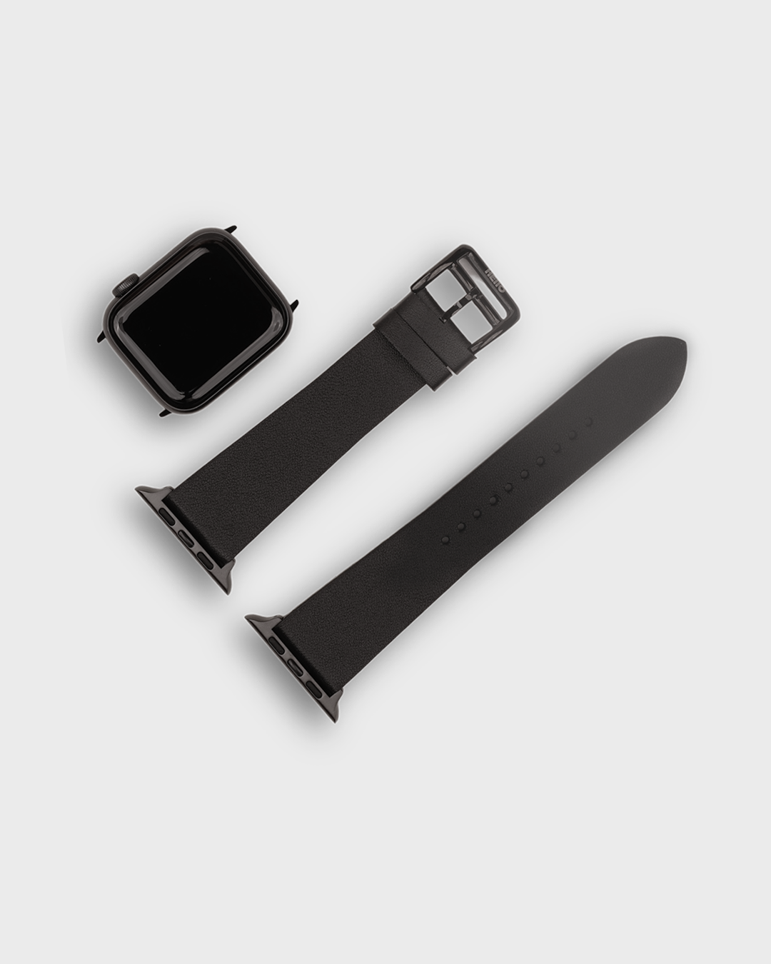 Black Hawk__Black strap in leather apple 