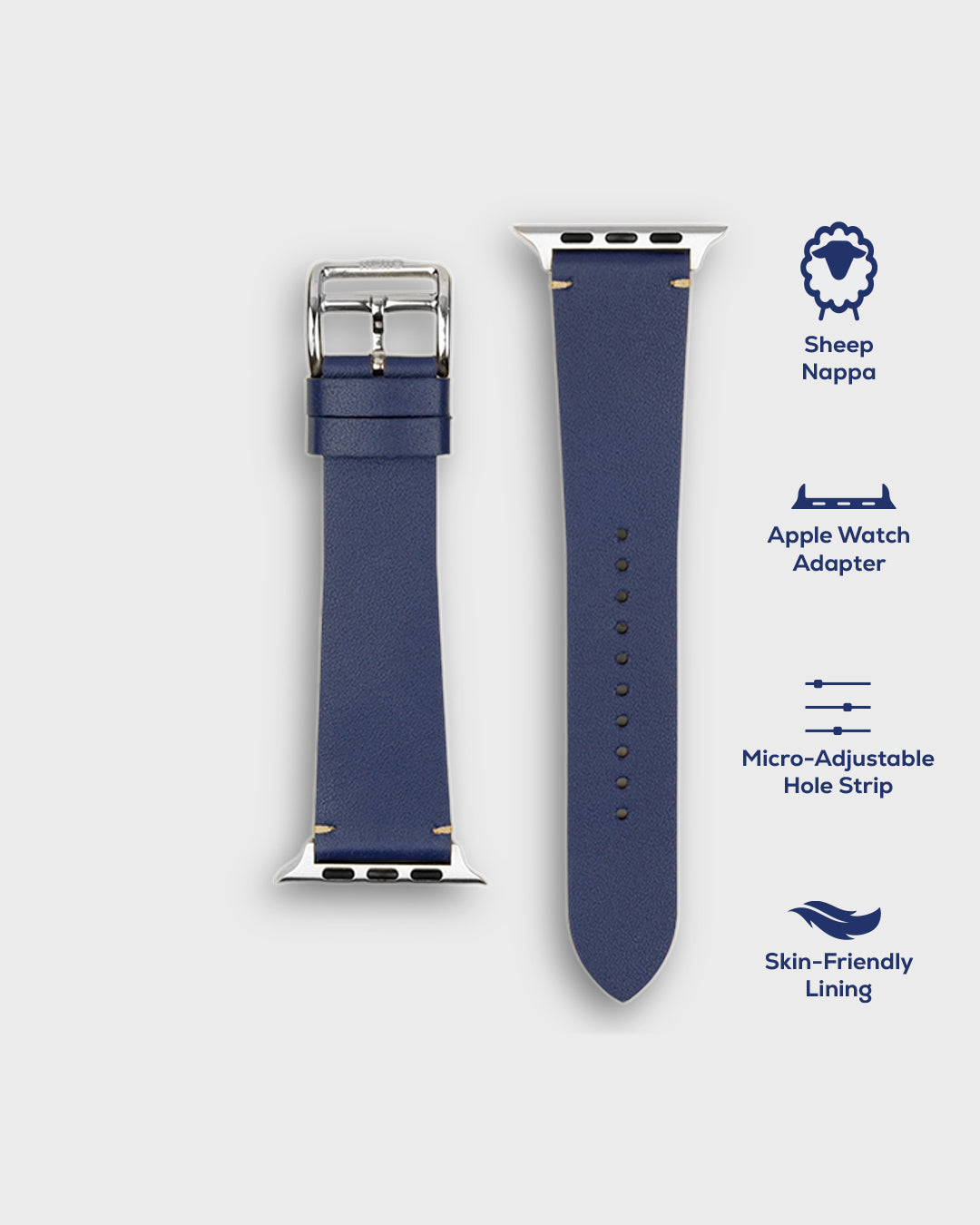 VAN GOGH BLUE__ Silver__Blue shade watch band india