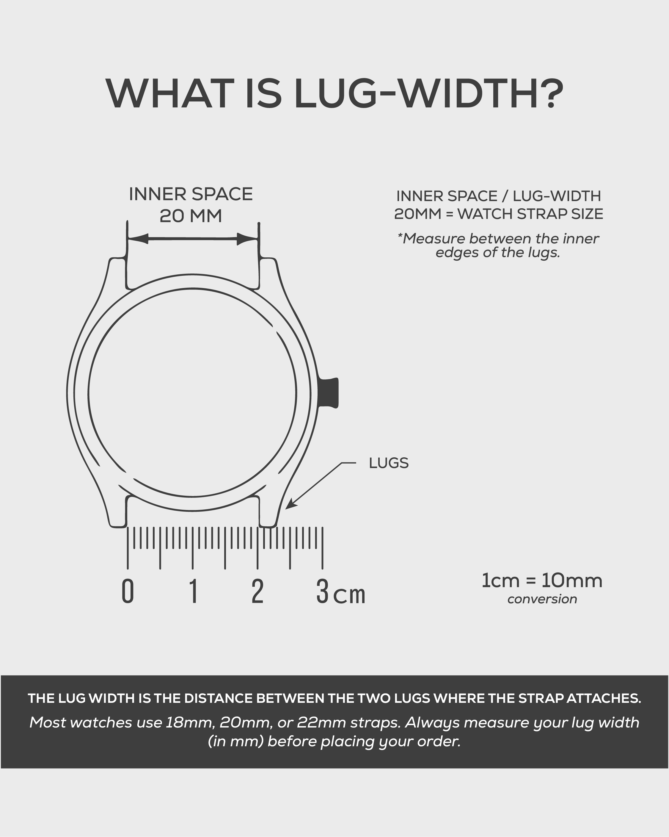 Lug Width Size Chart