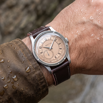 Chocolate Rose / 20mm / IWC Style Tang Steel Buckle - Silver