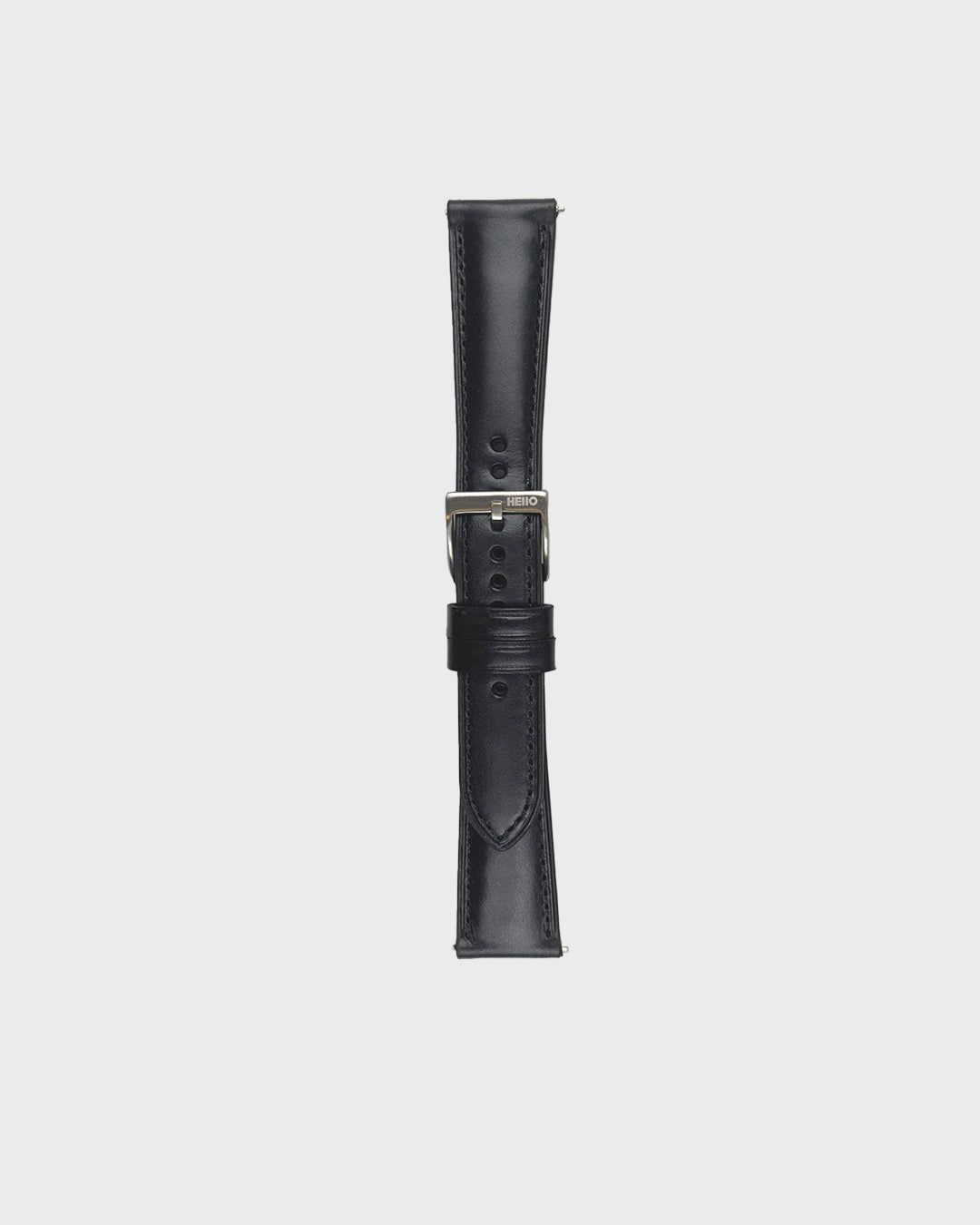 Noir (Black)__Black Leather Dress watch strap 18mm / 19mm / 20mm / 22mm