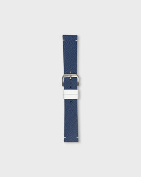 Blueberry Cream / 20mm / IWC Style Tang Steel Buckle - Silver