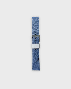 Blueberry Cream / 20mm / Tang Polished Steel Buckle - Silver