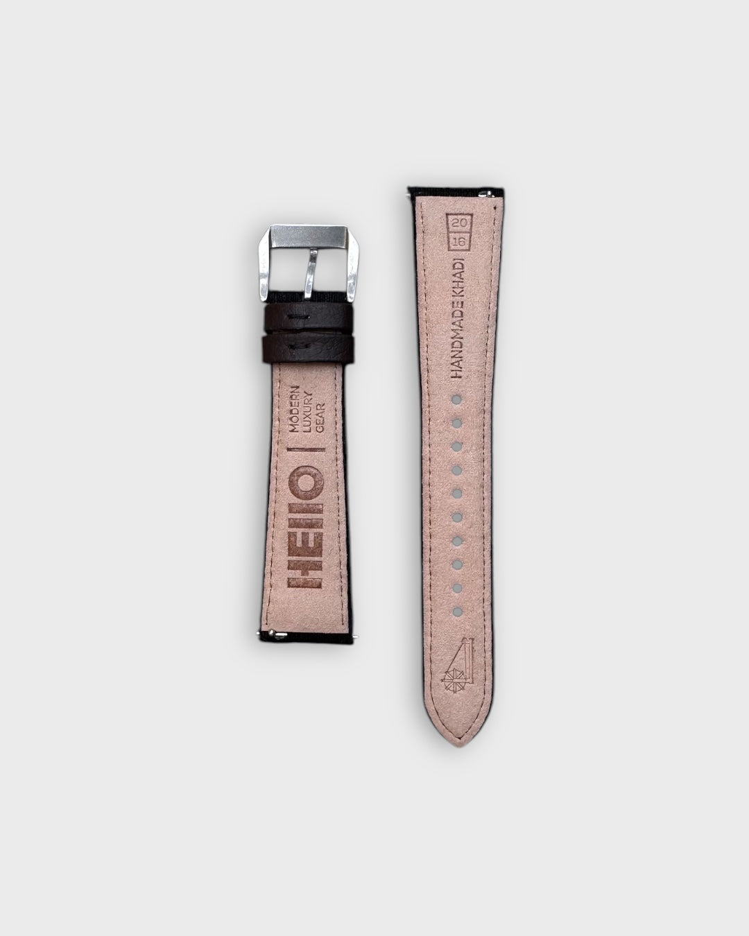 Noir Weave__Hello Handmade Khadi fabric watch strap