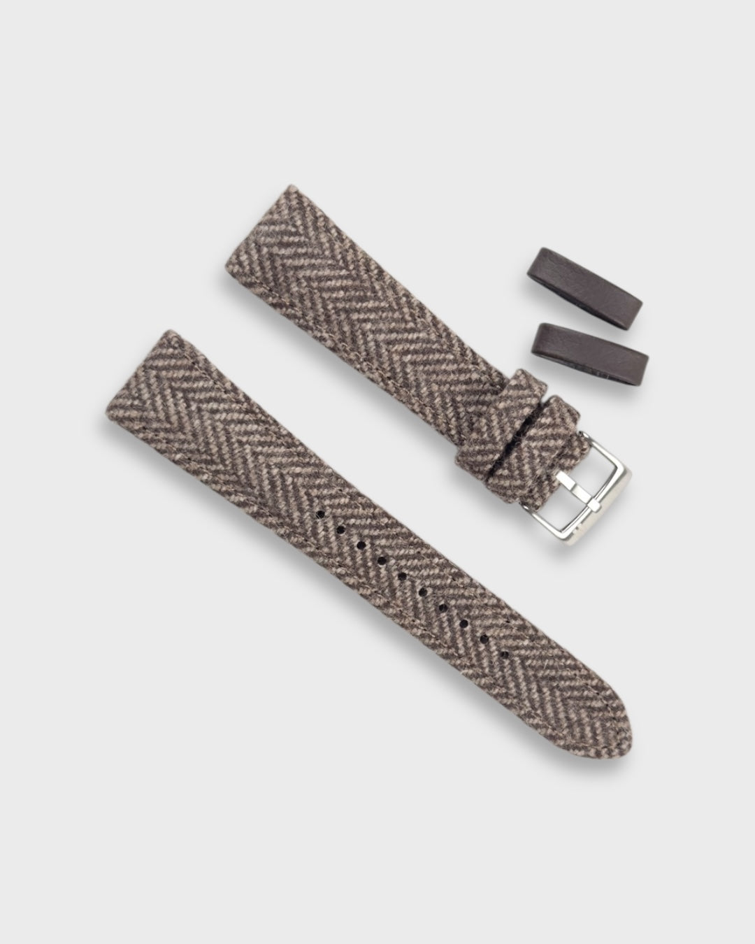 Truffle__Merlot_Tweed Fabric Watch Strap 20mm/ 22mm