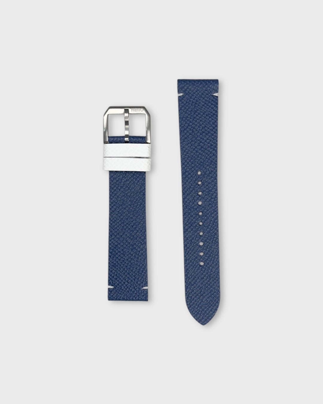 Blueberry Cream__Epsom Leather Watch Strap in Blue Colour 20mm, 22mm