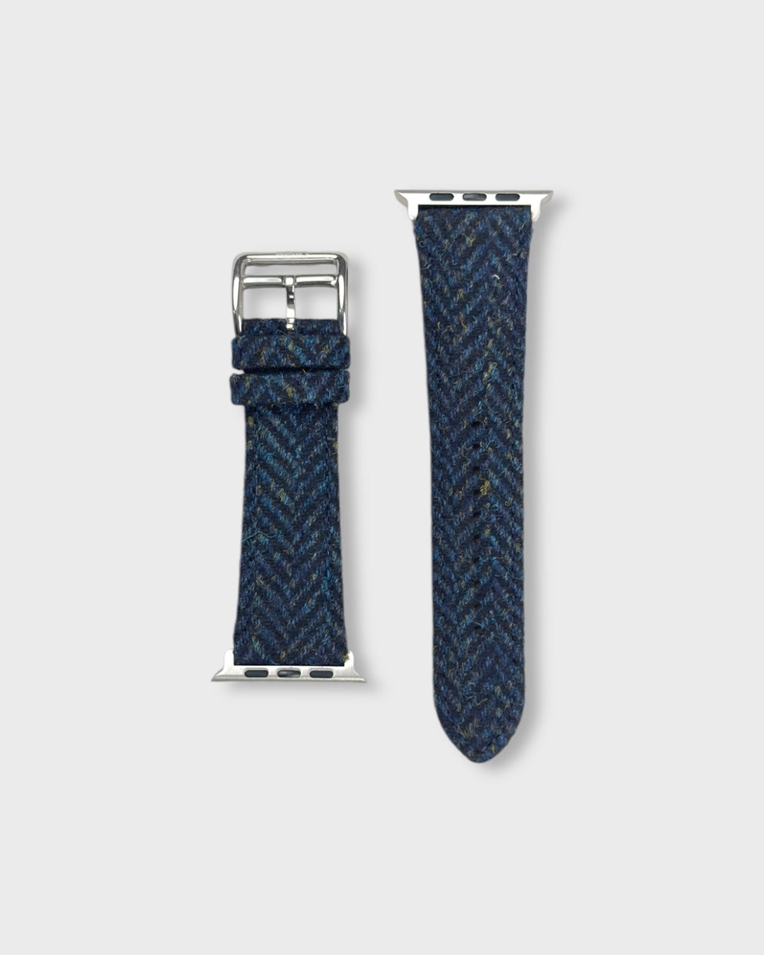 Admiral__Fabric Apple Watch strap in tweed for Apple Watch series 10 in Blue Colour