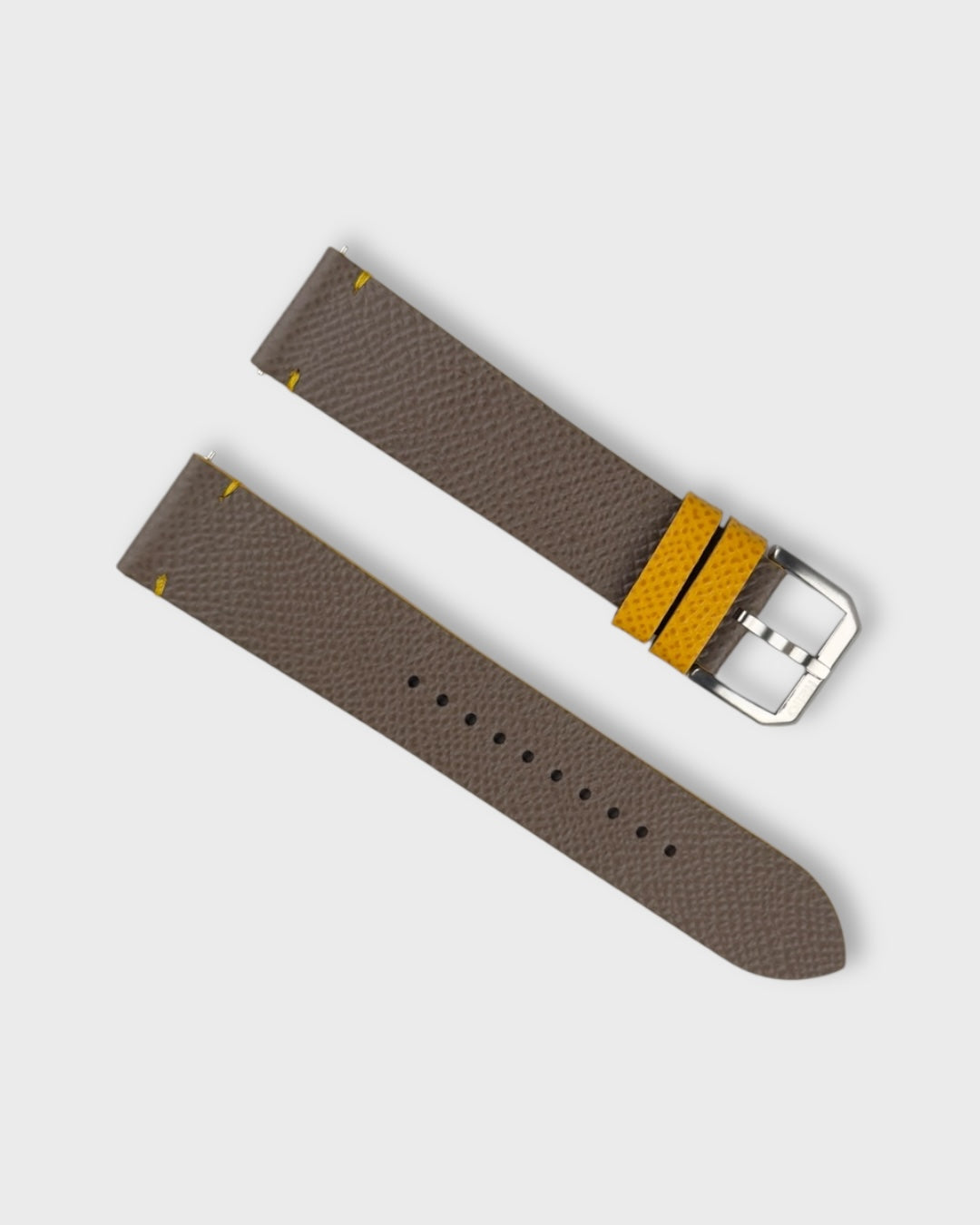 Honey Biscuit__Italian Leather Watch Straps in Brown & Yellow 20mm, 21mm, 22mm