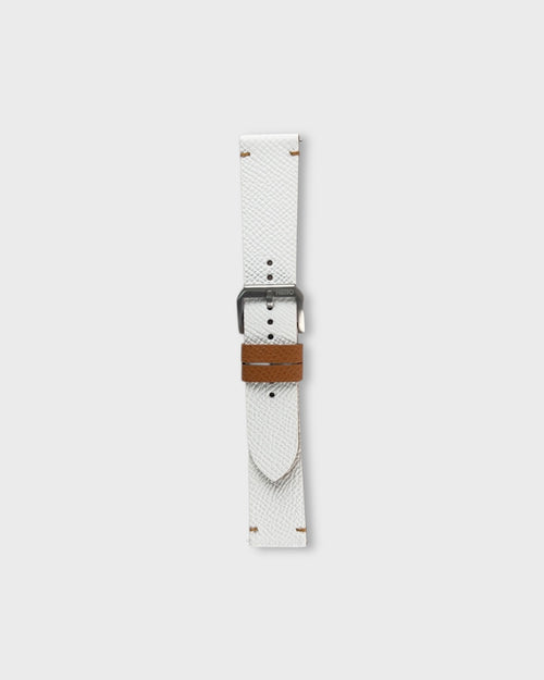 Cappuccino Cream__Leather White watch strap
